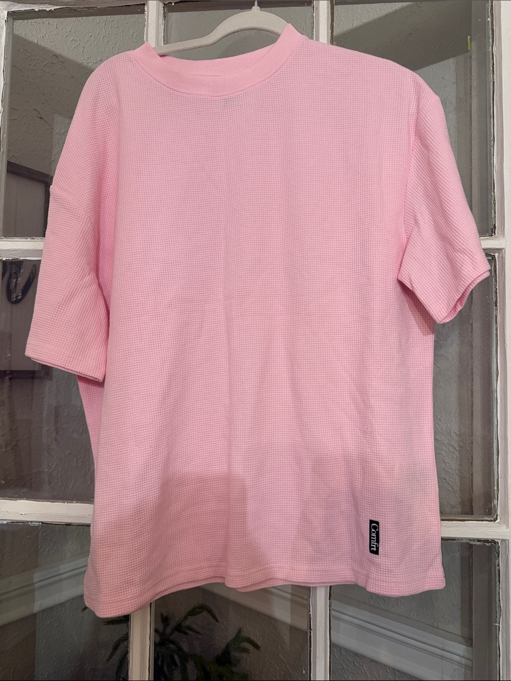 Comfrt women’s' Waffle Tee - bubblegum